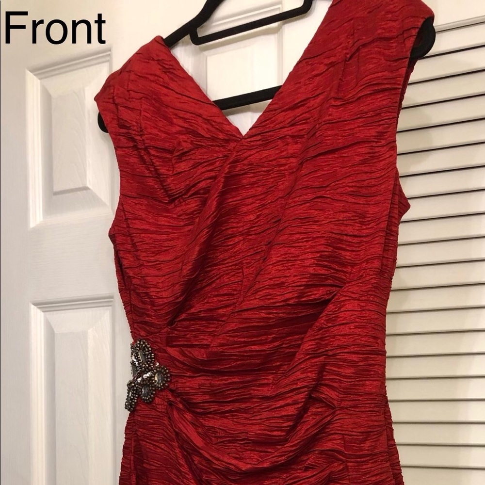 CALVIN KLEIN Jewel Red Sleeveless Dress Sz 6